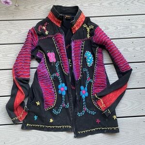 Embroidery hippie jacket